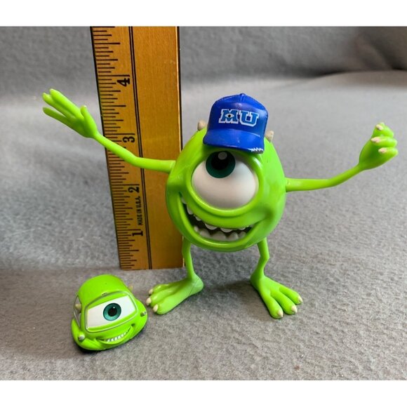 Disney Pixar Monsters University Mike Wazowski Action Figure Toy with Car set - Picture 6 of 8